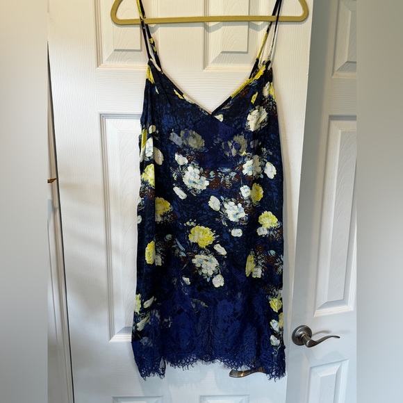 Free People Sunfade Slip Dress Navy Combo size medium NWT - Picture 4 of 11
